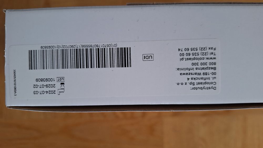 Cewnik 150 szt, Worek na mocz 70 szt. Coloplast