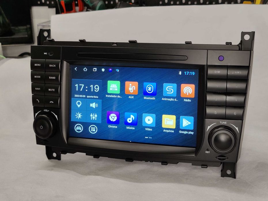 Radio 2 DIN Android para Mercedes Benz A B VITO W203 - Novo Garantia
