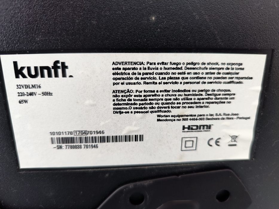 TV Kunft 32VDL16 + suporte