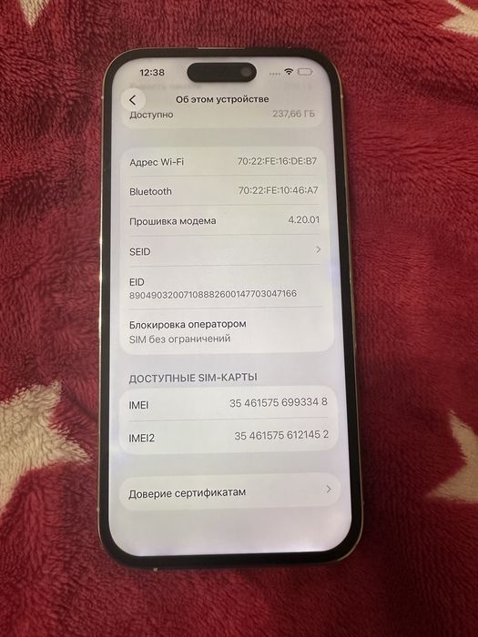 iPhone 14 Pro 256 gb