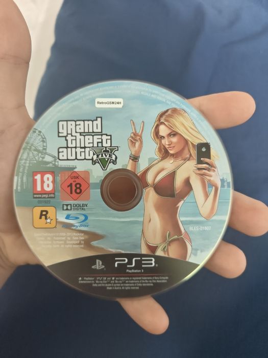 Płyta gta 5 na ps3 bez pudełka