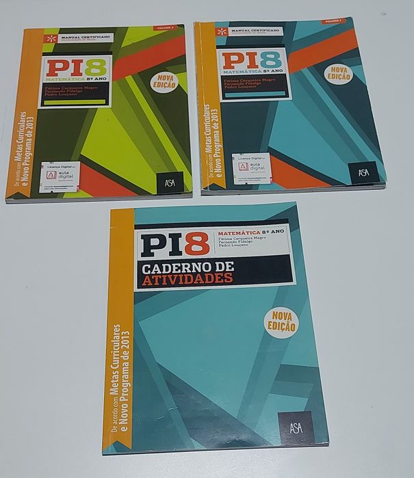 Manuais e Cadernos de Atividades 7ano e 8ano (Português e Matemática)