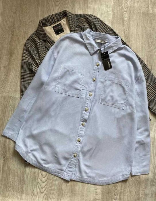 Жіноча лляна сорочка, лляна блуза, сорочка оверсайз