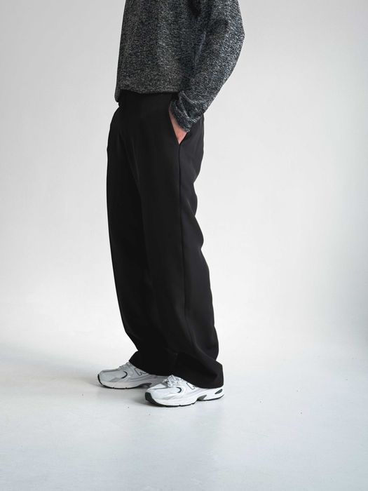 Брюки класичні широкі чоловічі Штани мужские классические широкие S