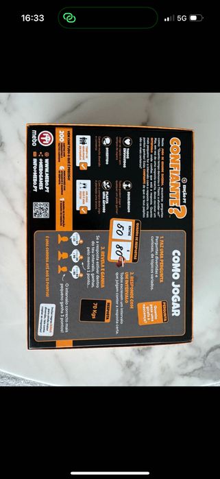 Jogo tabuleiro Confiante