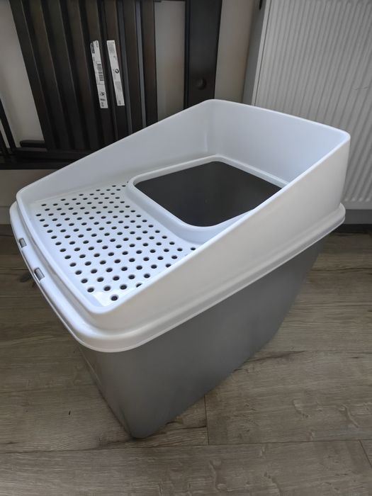 Big box, szara kuweta z wejściem od góry