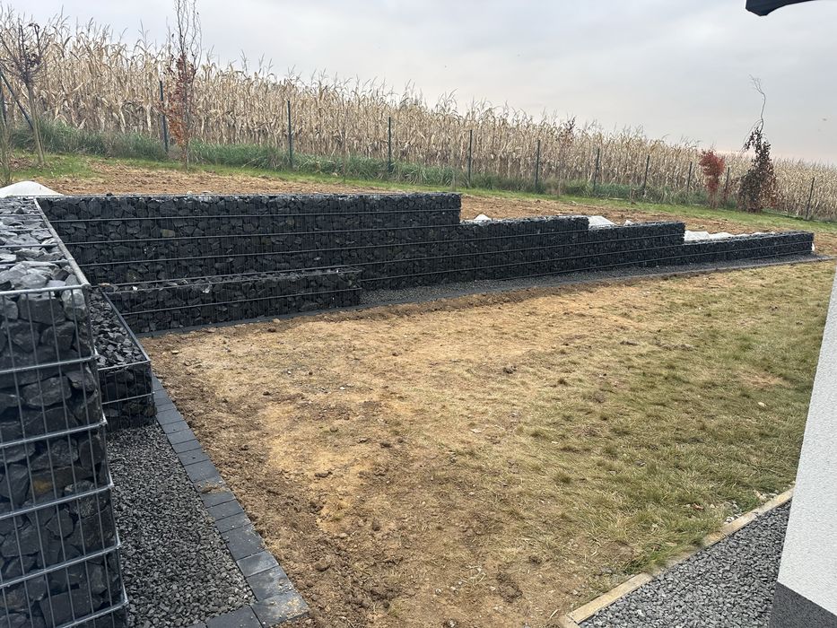 Montaż ogrodzeń gabionowych mury murki kosze gabionowe gabion gabiony