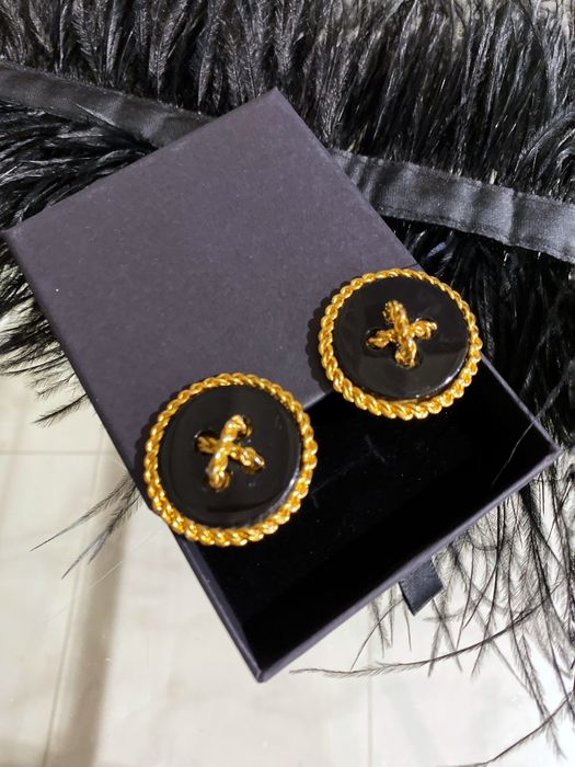 Luksusowe klipsy Vintage  z limitowanej edycji Chanel