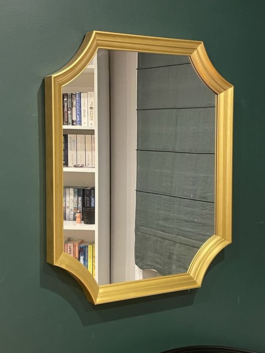 Lustro ikea złote na ścianę