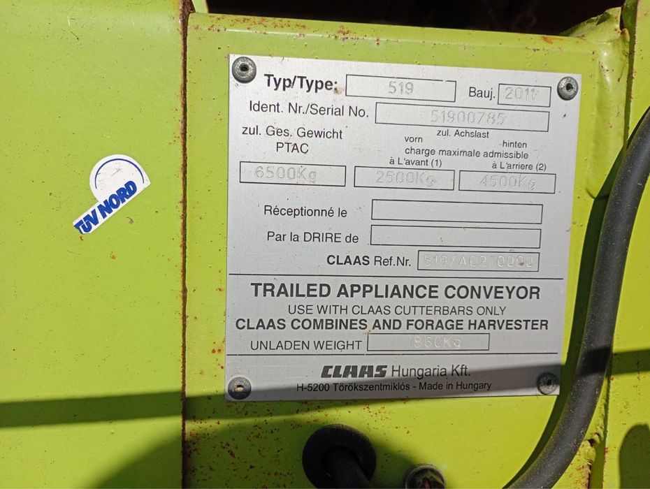 Жниварка зернова Claas Vario 1200 з візком