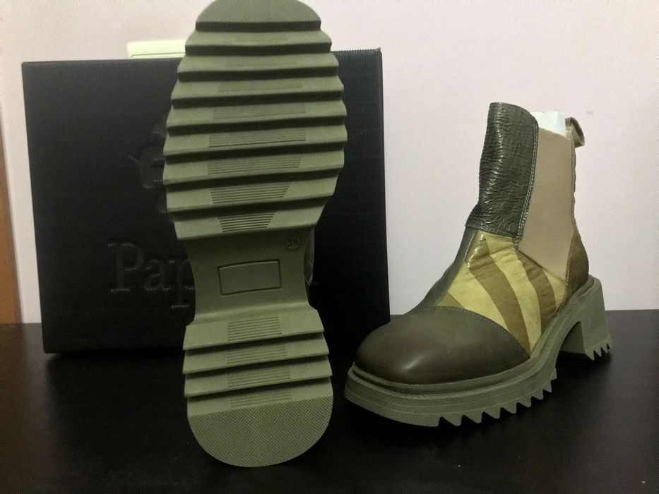Botim Papucei - LOUIS - Cáqui - Multicolor NOVO T38