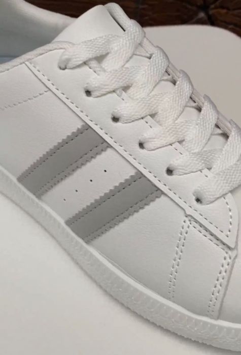 ‼️ РОЗПРОДАЖ шкіряні кросівки жіночі білі кеди на весну і літо 36 - 41