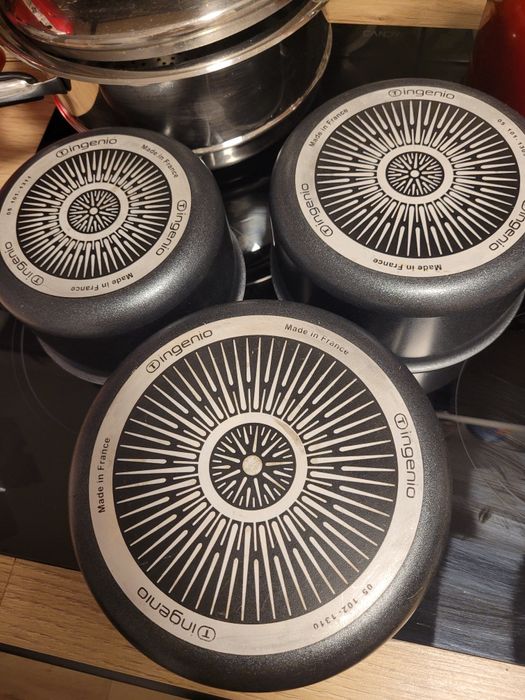 Garnki tefal ingenio beż indukcji