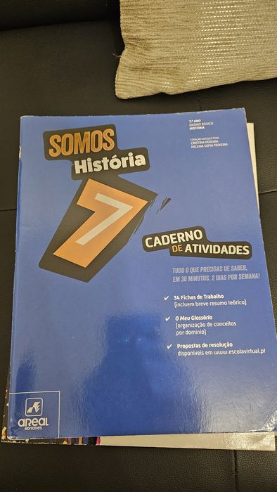 Livros de fichas 7º ano como novos - História