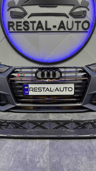Бампер фара ауди а4 б9 audi a4 b9 2015-2019 р | в стилі S-line с лайн