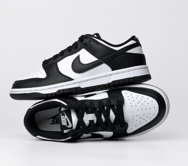 Кросівки кеди Nike Dunk Low Retro White Black Panda оригінал опт нові