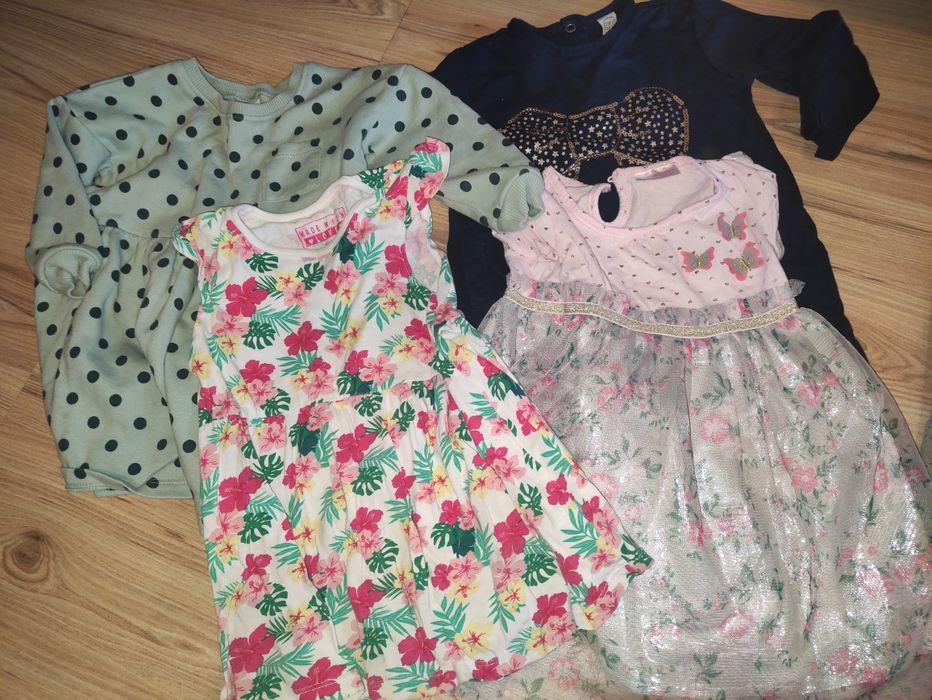 Zestaw ubranka dziewczynka r.86