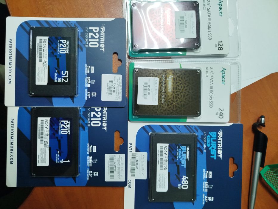 SSD диски для ноутбуків