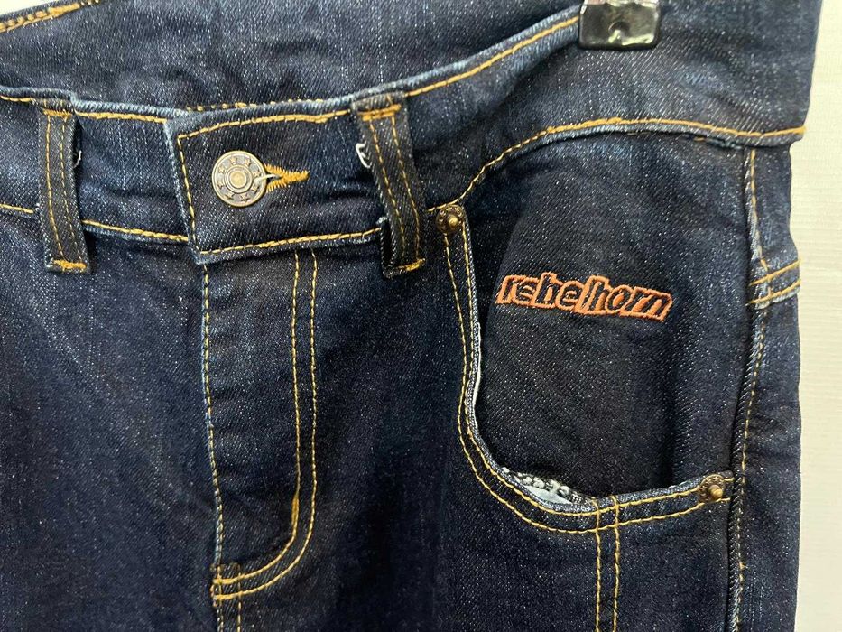 Spodnie jeansowe motocyklowe damskie ciemny jeans rozmiar 10 Rebelhorn Classic