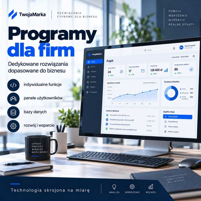 Stworzę program dla Twojej firmy | CRM, magazyn, rezerwacje, systemy