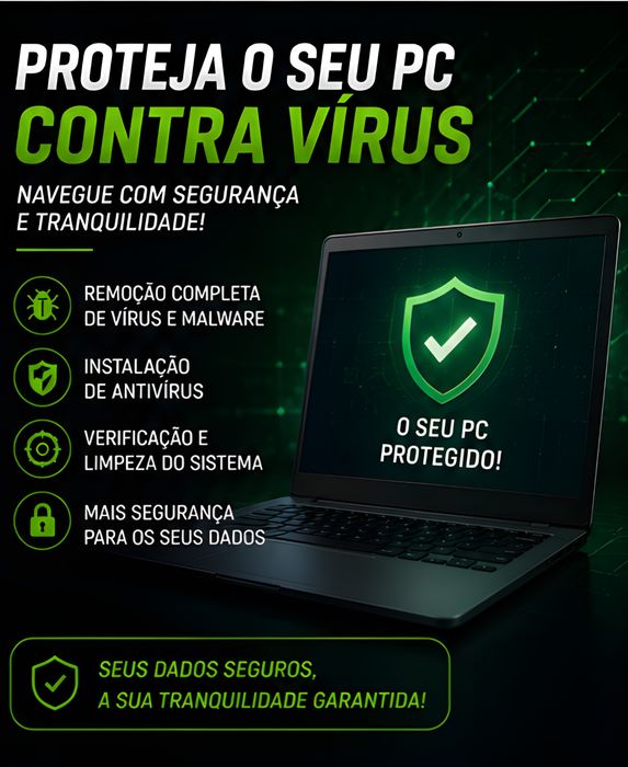 Suporte Informático | Formatação, Remoção de Vírus, Upgrade SSD/RAM e Instalação de Programas