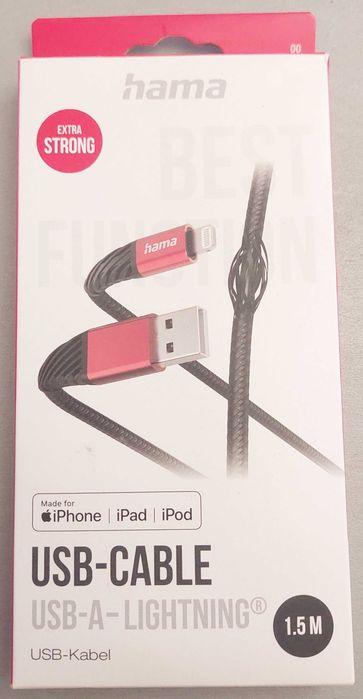 Kabel USB Lightning IPhone Hama 1,5 m