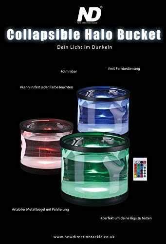 Składane wiadro LED RGB 7L PCV z pilotem podświetlane