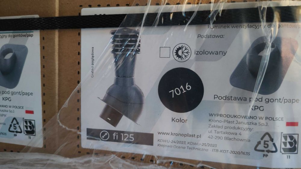 kominek wentylacyjny KRONO-PLAST Smartline fi125