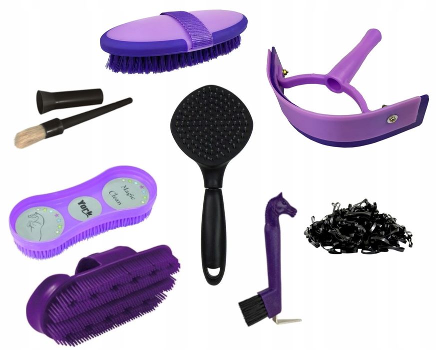 Zestaw szczotek dla KONIA KONI błękitny