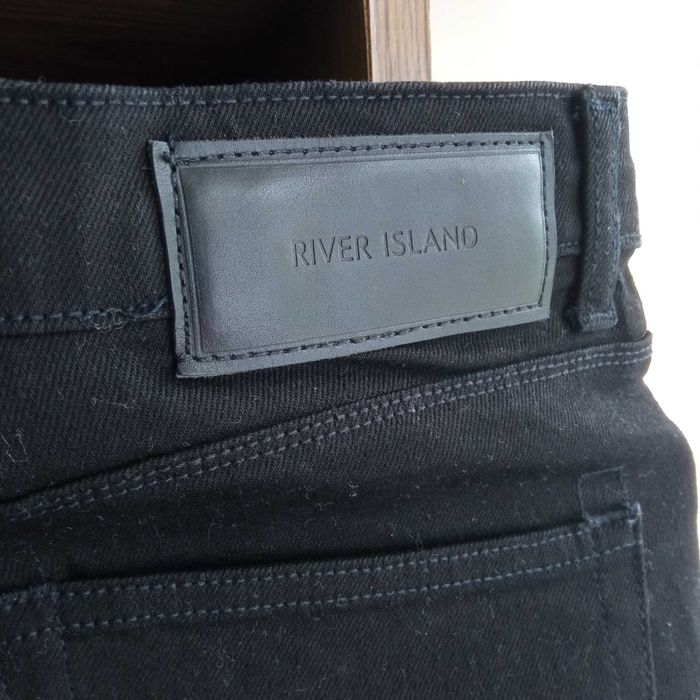River Island jeansowe czarne szorty męskie r. 32 jak nowe