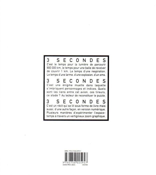 Livro - 3 Secondes - Marc-Antoine Mathieu
