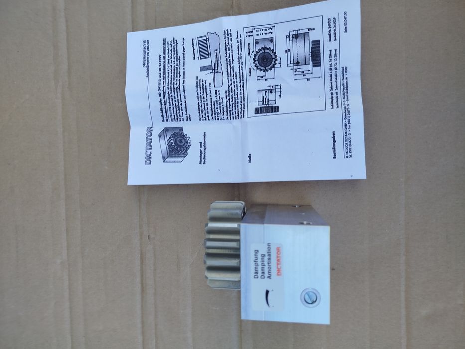 Hamulec hydrauliczny bramy przesuwne spowalniacz moduł DICTATOR NOWY