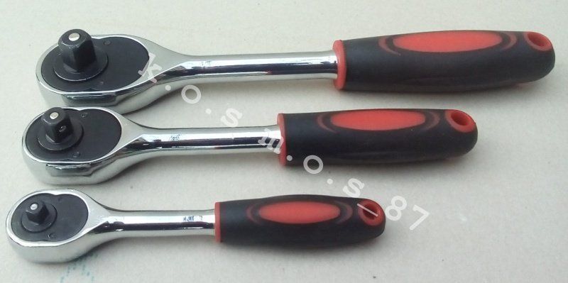 Трещотка для торцевых головок 1/2, 3/8, 1/4 Intertool тріскачка