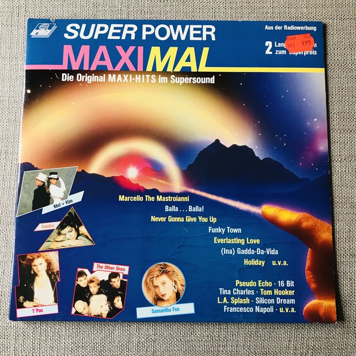 Super Hity lat 80/90’s. 2 winyle/Sandra,F.Napoli,R.Astley,Pseudo Echo.