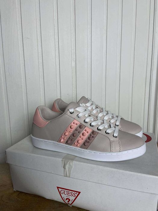 Trampki damskie Guess szare skóra org 37