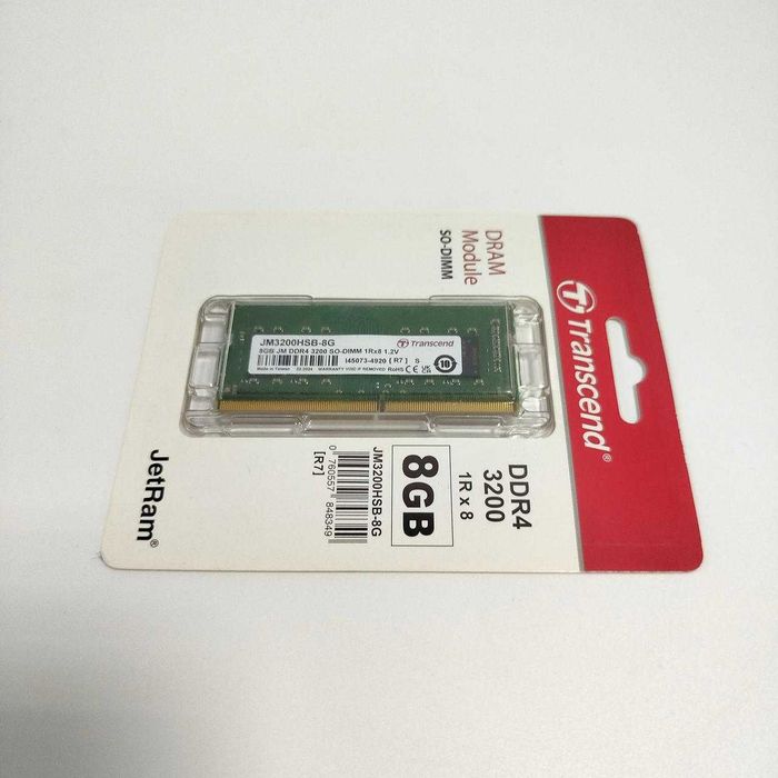 Пам'ять для ноутбука SODIMM 8GB DDR4 3200, нова