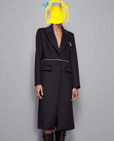 PATRIZIA PEPE Płaszcz na suwak Essential 2 w jednym