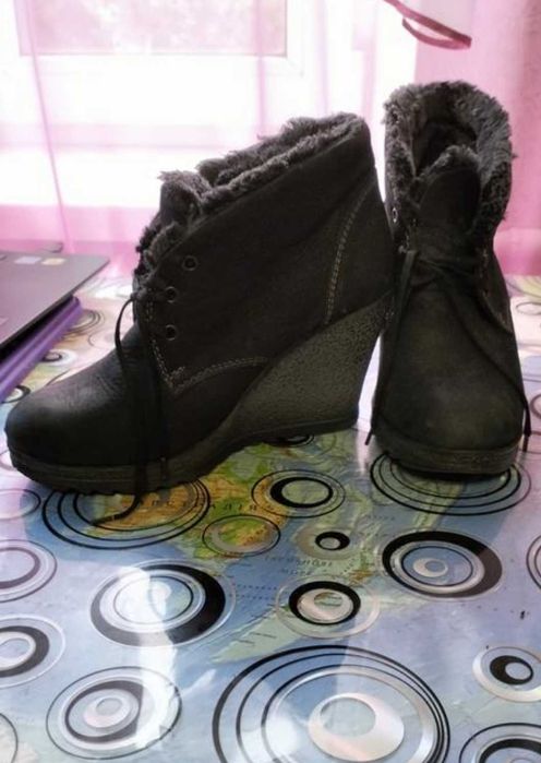 Шкіряні зимові сапожечки
