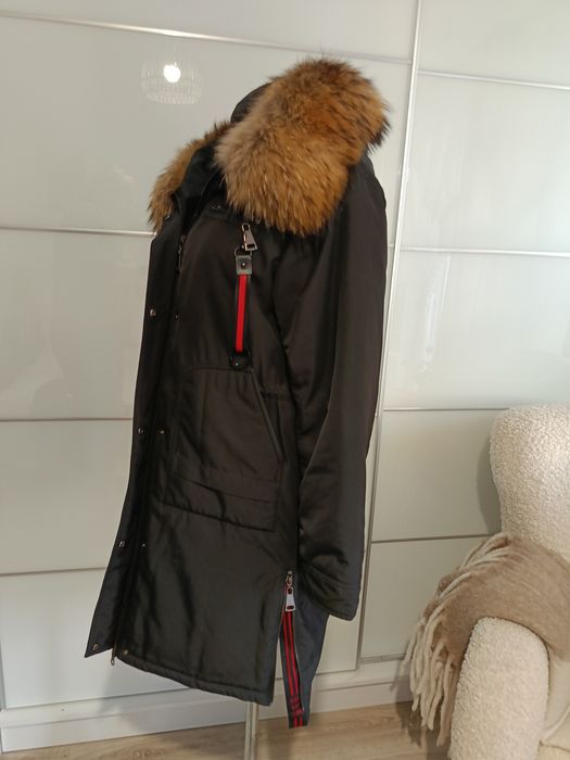 Parka z puchu jak Nowa jenot naturalny Liza Bruce r.M/L