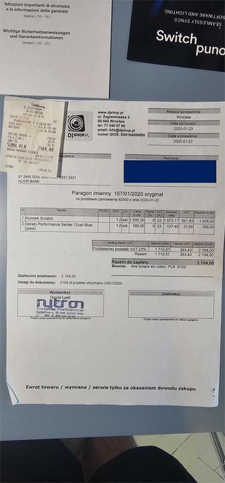 Numark Scratch Mikser + Pokrywa