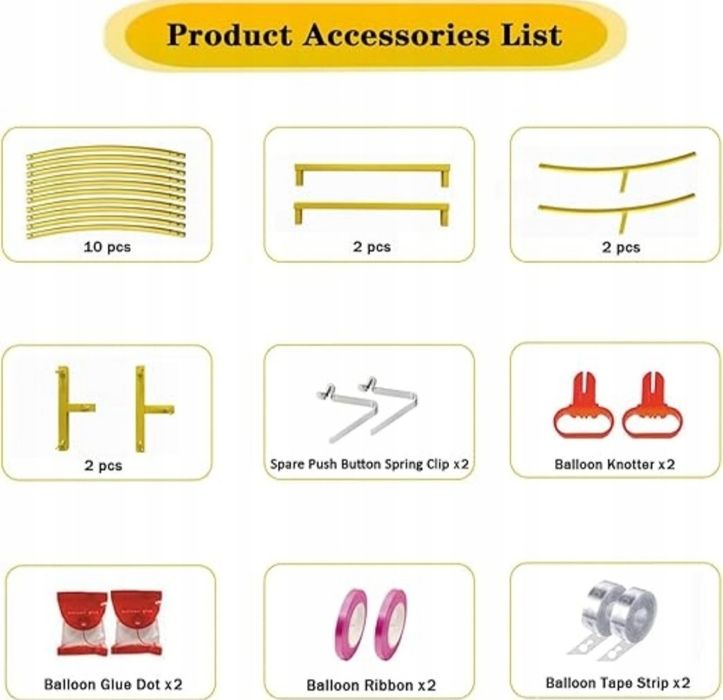 Okrągły Łuk Biały Ślubny 2-Metry Koło