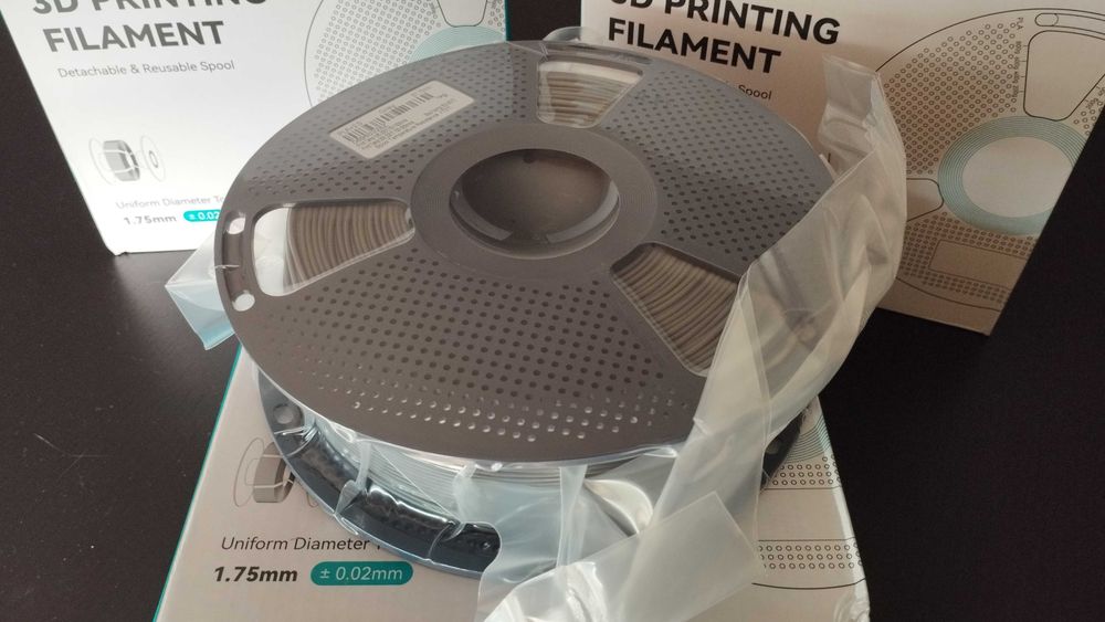 NOVA - SUNLU Bobine Filamento PLA+2.0 - 1KG - CINZA