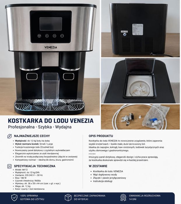Kostkarka do lodu VENEZIA