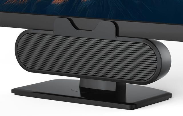 Głośnik USB soundbar na biurko do komputera i laptopa 10W - Czarny