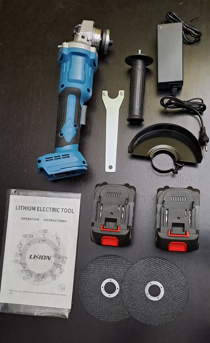 Rebarbadora 125mm 1300Rpm + 2 Baterias + 2 Discos (Artigo Novo)