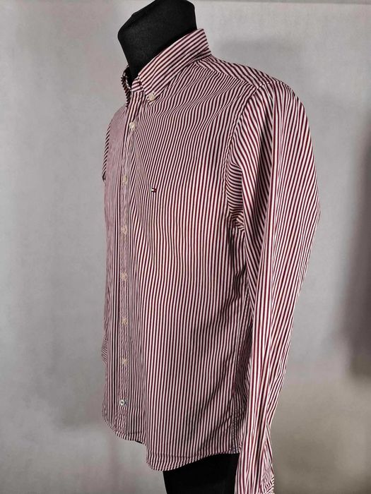 TOMMY HILFIGER New York Fit Koszula Męska M Bawełna Oryginalna Super Stan