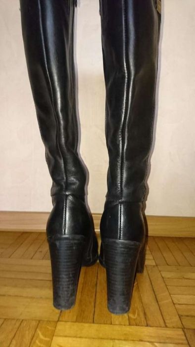 Zimowe ocieplane skorzane Kozaki Carinii 37