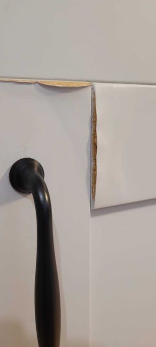 Kuchnia z blatem i zlewem IKEA - szare fronty, komplet, meble kuchenne
