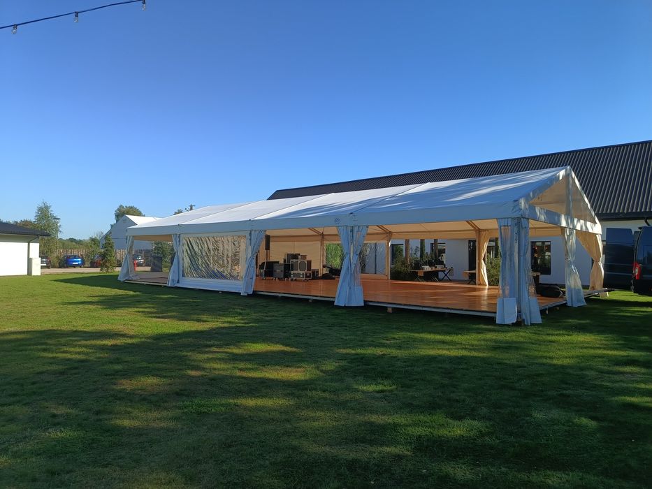 Wynajem - Hala namiotowa, namioty, stoly, krzesła