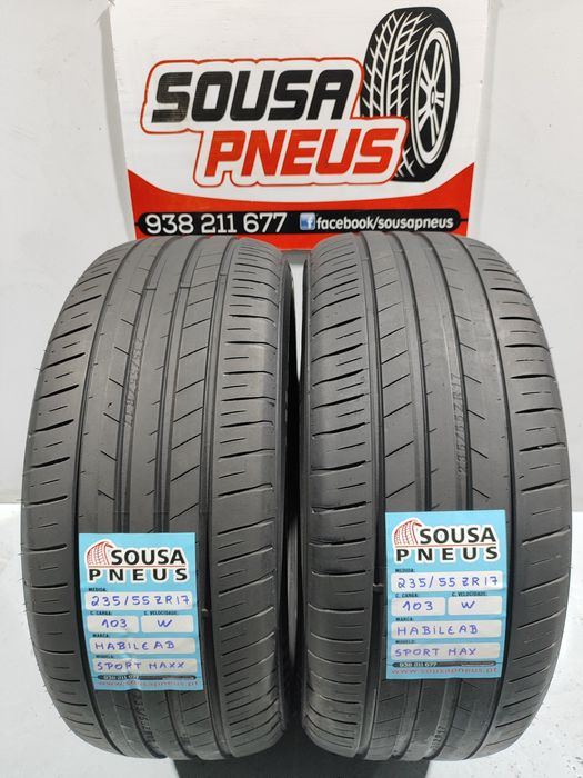 2 pneus semi novos 235-55R17 - Oferta dos Portes